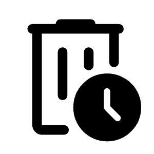 Auto Delete Icon from Rounded Line - Material Symbols Set