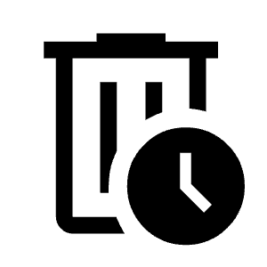 Auto Delete Icon from Outlined Line - Material Symbols Set