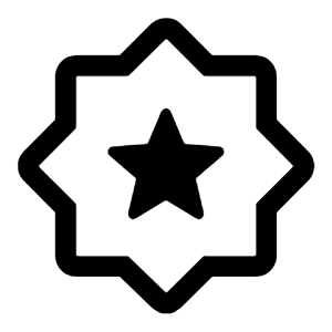 Award Star Icon from Rounded Line - Material Symbols Set