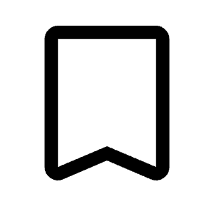 Bookmark Icon from Rounded Line - Material Symbols Set