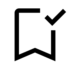 Bookmark Added Icon from Outlined Line - Material Symbols Set