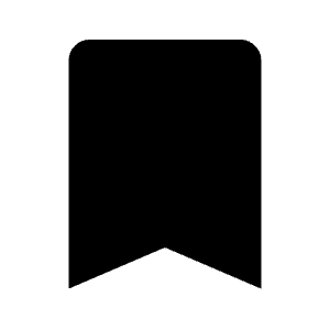 Bookmark Fill Icon from Outlined Fill - Material Symbols Set