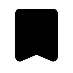 Bookmark Fill Icon from Rounded Fill - Material Symbols Set