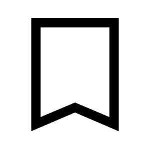 Bookmark Icon from Sharp Line - Material Symbols Set