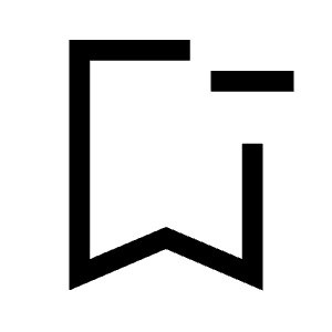Bookmark Remove Icon from Sharp Line - Material Symbols Set