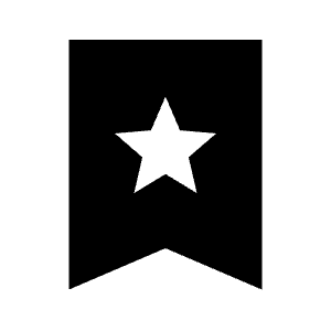 Bookmark Star Fill Icon from Sharp Fill - Material Symbols Set