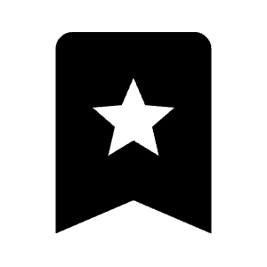 Bookmark Star Fill Icon from Outlined Fill - Material Symbols Set