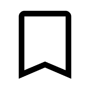 Bookmark Icon from Outlined Line - Material Symbols Set