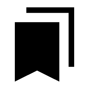 Bookmarks Fill Icon from Sharp Fill - Material Symbols Set