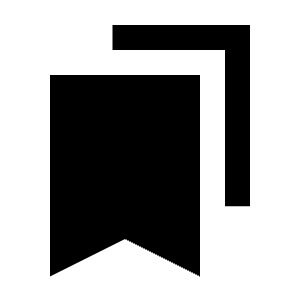 Bookmarks Fill Icon from Sharp Fill - Streamline Material Free Set