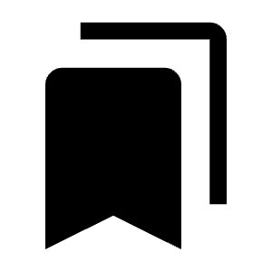 Bookmarks Fill Icon from Outlined Fill - Material Symbols Set