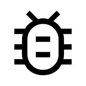 Bug Report Icon from Sharp Line - Material Symbols Set