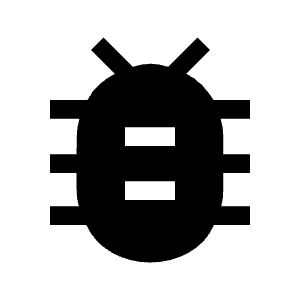 Bug Report Fill Icon from Sharp Fill - Material Symbols Set