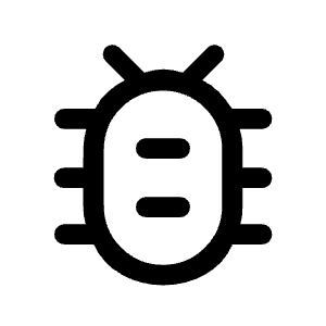 Bug Report Icon from Rounded Line - Material Symbols Set