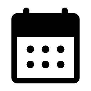 Calendar Month Fill Icon from Rounded Fill - Material Symbols Set