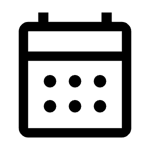Calendar Month Icon from Outlined Line - Material Symbols Set