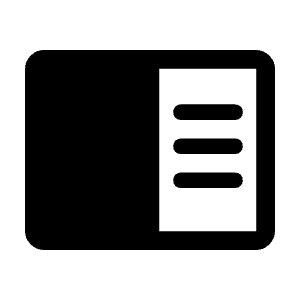 Chrome Reader Mode Fill Icon from Rounded Fill - Material Symbols Set