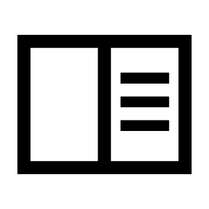 Chrome Reader Mode Icon from Sharp Line - Material Symbols Set