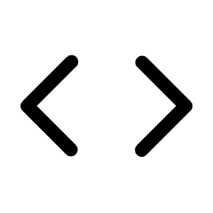 Code Icon from Rounded Line - Material Symbols Set