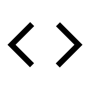 Code Fill Icon from Sharp Fill - Material Symbols Set