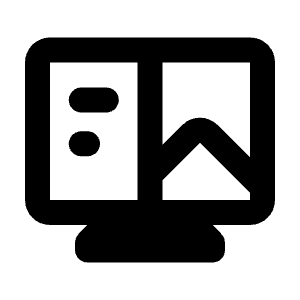 Code Monitor Icon from Rounded Line - Streamline Material Free Set