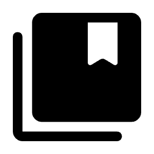 Collections Bookmark Fill Icon from Rounded Fill - Material Symbols Set