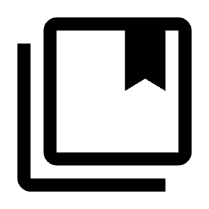 Collections Bookmark Icon from Outlined Line - Material Symbols Set
