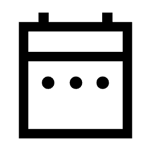 Date Range Icon from Sharp Line - Material Symbols Set