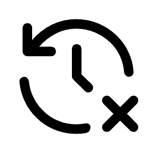 Delete History Fill Icon from Rounded Fill - Material Symbols Set