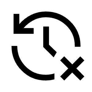 Delete History Fill Icon from Sharp Fill - Material Symbols Set