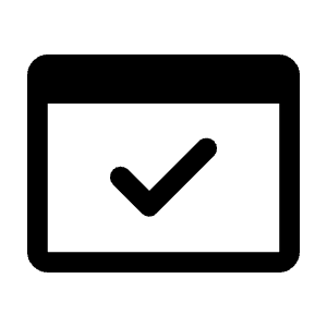 Domain Verification Icon from Rounded Line - Material Symbols Set