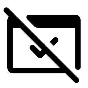 Domain Verification Off Fill Icon from Rounded Fill - Material Symbols Set