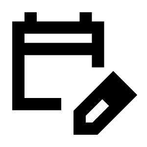 Edit Calendar Icon from Sharp Line - Streamline Material Free Set