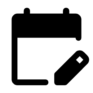 Edit Calendar Fill Icon from Rounded Fill - Material Symbols Set