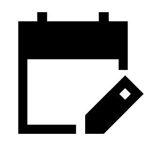 Edit Calendar Fill Icon from Sharp Fill - Material Symbols Set