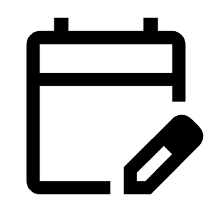 Edit Calendar Icon from Outlined Line - Material Symbols Set