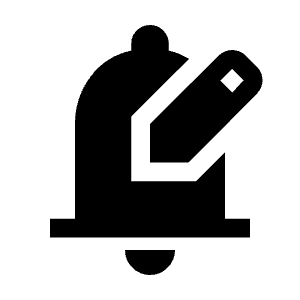 Edit Notifications Fill Icon from Outlined Fill - Material Symbols Set