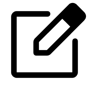 Edit Square Icon from Rounded Line - Material Symbols Set