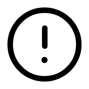 Error Icon from Rounded Line - Material Symbols Set