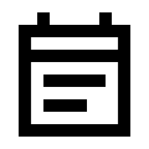 Event Note Icon from Sharp Line - Streamline Material Free Set