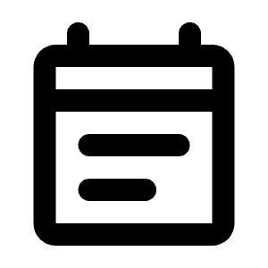 Event Note Icon from Rounded Line - Streamline Material Free Set