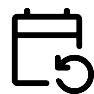 Event Repeat Icon from Rounded Line - Material Symbols Set