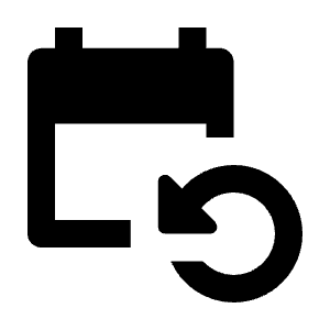 Event Repeat Fill Icon from Outlined Fill - Material Pro Free Set