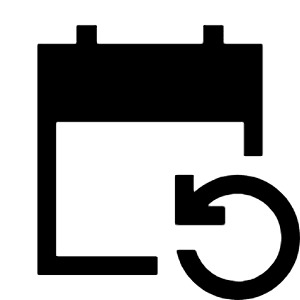 Event Repeat Fill Icon from Sharp Fill - Material Symbols Set