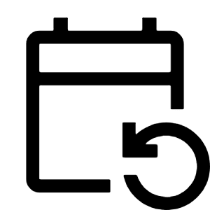 Event Repeat Icon from Outlined Line - Material Symbols Set