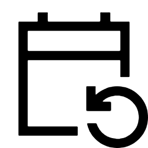 Event Repeat Icon from Sharp Line - Material Symbols Set