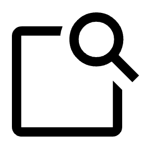 Feature Search Icon from Outlined Line - Material Symbols Set