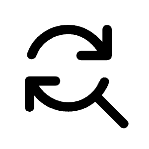 Find Replace Icon from Rounded Line - Material Symbols Set