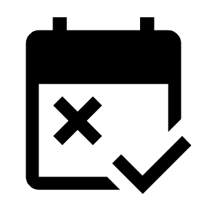 Free Cancellation Fill Icon from Outlined Fill - Material Symbols Set