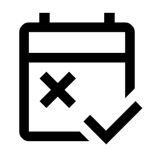 Free Cancellation Icon from Outlined Line - Material Symbols Set